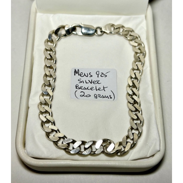 MEN'S .925 SILVER BRACELET, 20G