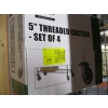 Image 1 : 1 SET OF 4 - 5" THREADED CASTORS
