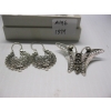 Image 3 : STERLING BUTTERFLY & BROACH W/PAIR OF EARRINGS