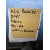 Image 3 : BIN OF MISC. BELTS, DRY BAGS, LEATHER CONTAINERS, GUN SCABBARD, ETC.