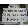 Image 7 : SONY DVD PLAYER & A NAKAMICHI "AS IS" 7 DISC CD PLAYER & BETA PLAYER W/1 TAPE