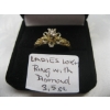Image 5 : LADIES 10KT RING W/DIAMOND, 3.5G, SZ 8 1/4