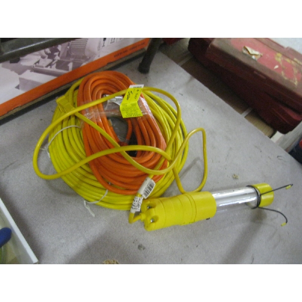 NEW EXTENSION CORD & NEW TROUBLE LIGHT