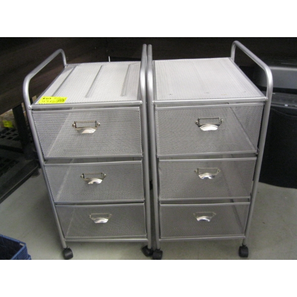 2 - 3 DRAWER ROLLING SM. STORAGE UNITS