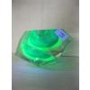 Image 3 : 2 URANIUM GLASS MURANO SOMMERSO VASES