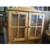 Image 2 : PINE GLASS DOOR CABINET W/LOWER STORAGE & DRAWERS