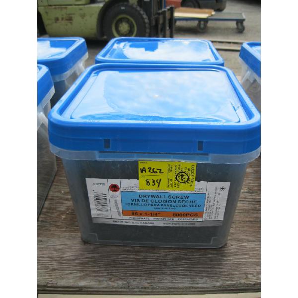 2 PAILS OF #6X1 1/4" DRYWALL SCREWS