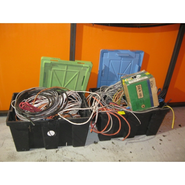 2 BINS OF MISC. WIRE