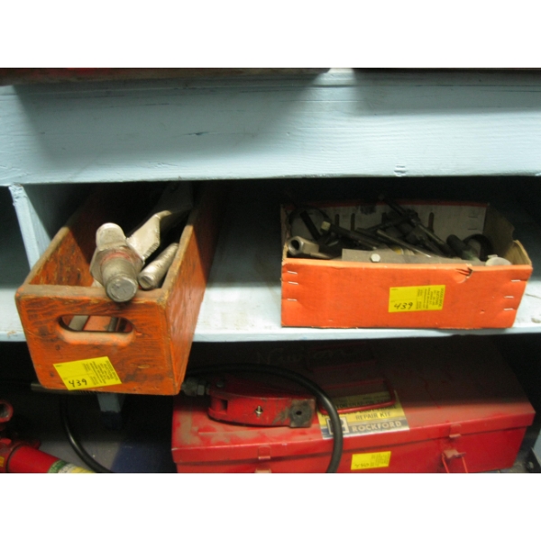 2 BOXES OF MISC. PULLER PIECES, ETC.