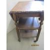 Image 3 : ROLLING DROPLEAF WOODEN TEA CART