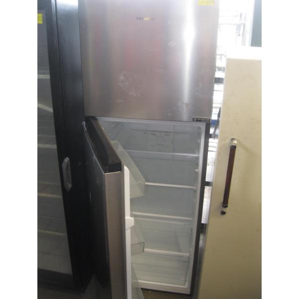 HISENSE 2 DOOR STAINLESS STEEL FRIDGE W/MANUAL