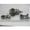 Image 2 : 3 MOTORCYCLES, 1 ON TRAILER