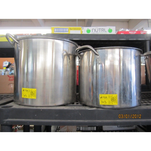 2 LG. POTS - 1 W/LID