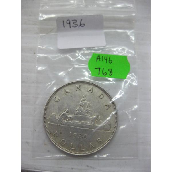 1936 CDN SILVER DOLLAR