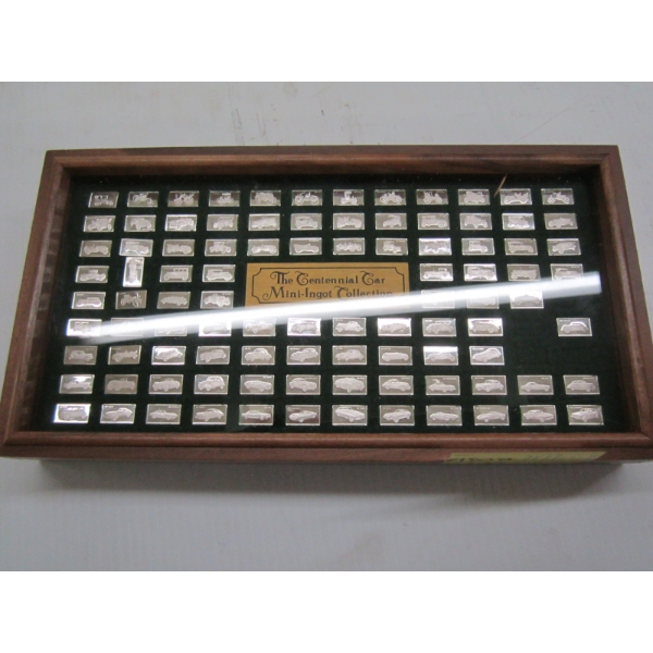 CONTINENTAL CAR MINI INGOT COLLECTION IN WOOD CASE