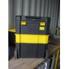 Image 1 : BLACK & YELLOW ROLLING PARTIONED TOOLBOX
