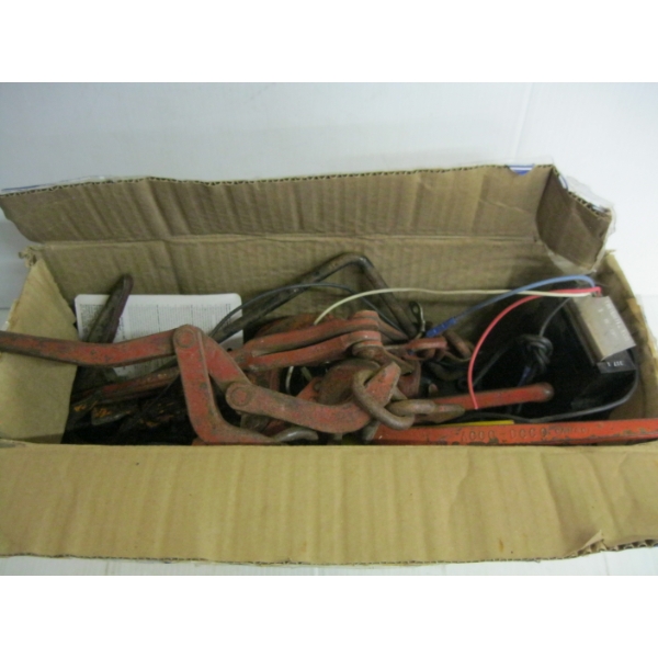 MISC. SM. CHAIN CINCHES, ELECTRIC BRAKE CONTROLLER, ETC.