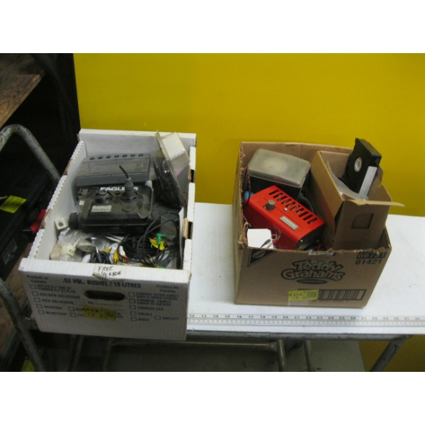2 BOXES OF MISC. ELECTRICAL, ETC.