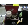 Image 1 : STERLING SILVER PIECES & ANIMAL FIGURINES
