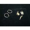 Image 3 : 10KT ASST.- 3 PENDANTS & 1 PAIR EARRINGS, 2.5G