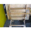 Image 3 : WOODEN DRAFTING/DRAWING TABLE & A WOODEN RACK
