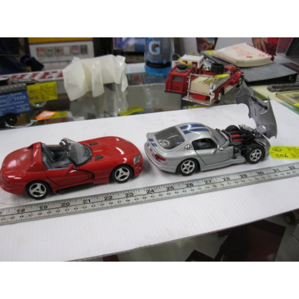 2 DIECAST VEHICLES - DODGE VIPER