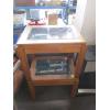 Image 3 : PAIR OF GLASS & OAK END TABLES W/SMART LIVING FLOOR STEAMER