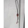 Image 2 : SILVER & CORAL KEWA INLAY SIGNED RLB NAVAJO BOLO TIE