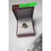 Image 2 : LADIES 10KT RING W/BLACK STONE - SZ 4.5