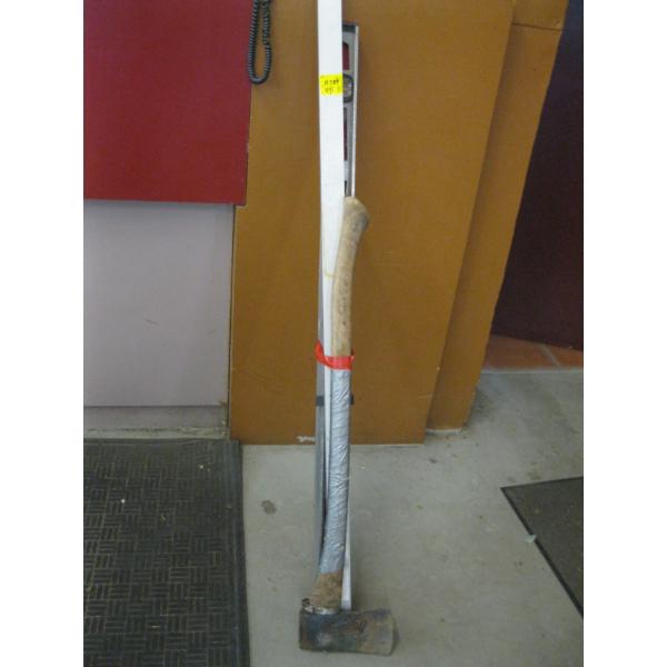 AXE, 2 - 4' LEVELS & A CLAMP