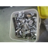 Image 4 : 2 BINS OF MISC. KNOBS, HANDLES, ETC.