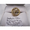 Image 5 : LADIES 14KT DIAMOND RING W/16 SM. DIAMONDS, W/A $2,465, SZ 4 1/2