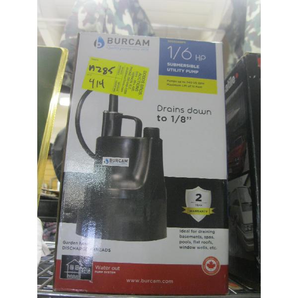 NEW 1/6HP SUBMERSIBLE PUMP