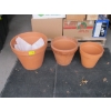 Image 1 : 3 TERRA COTTA PLANT POTS
