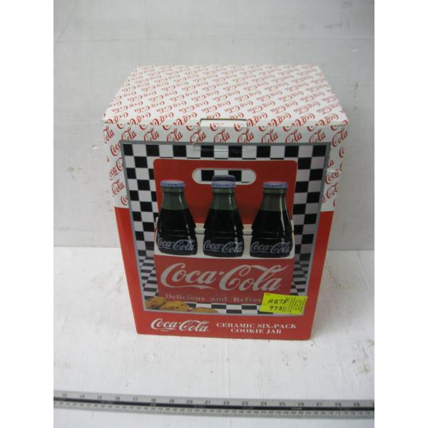 COCA COLA CERAMIC 6 PACK COOKIE JAR