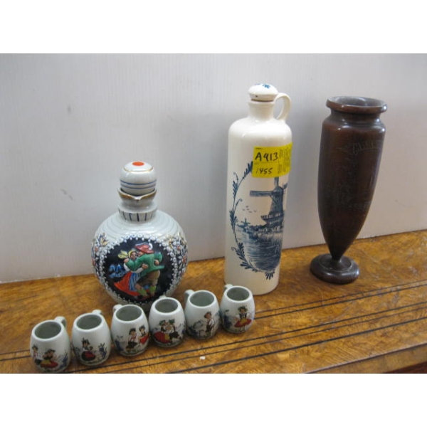 VASE, DECANTER & MINI MUGS, ETC.