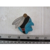 Image 1 : SIGNED CONE, 1990, STERLING SILVER NATIVE HEAD NAVAJO BELT BUCKLE