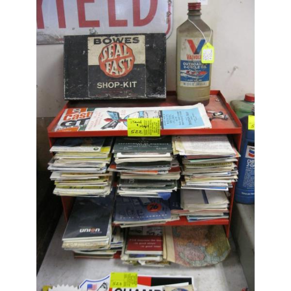METAL STAND W/ASST. MAPS