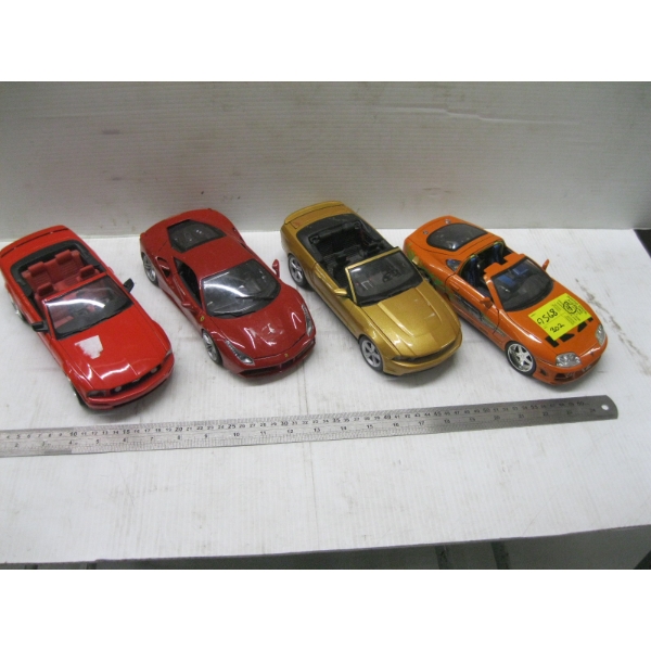 4 DIECAST CARS