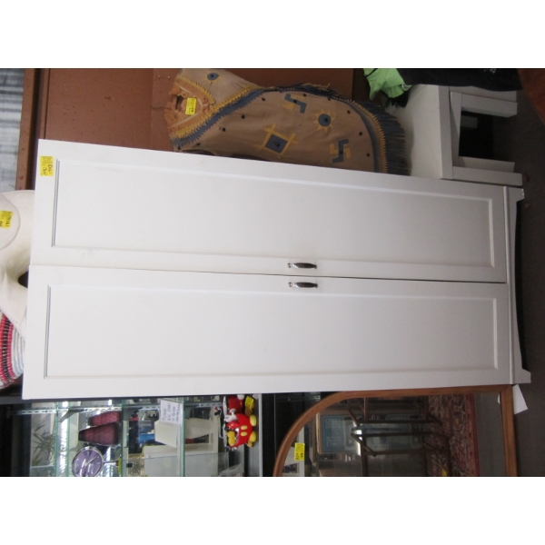 WHITE 2 DOOR CABINET