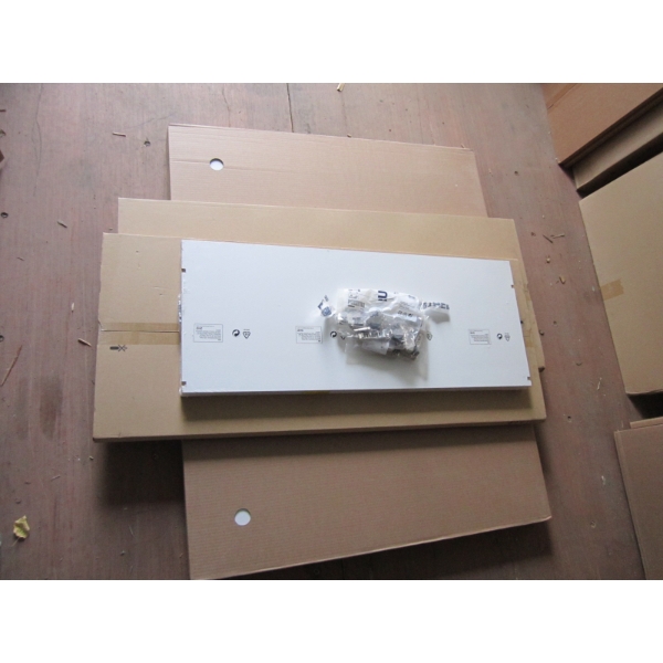 NEW IKEA CABINET 36X14 3/4X40" - COMPLETE W/HINGES, DOORS & SHELVES