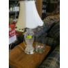 Image 1 : LG GLASS VASE & A CRYSTAL BASE LAMP