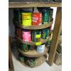 Image 1 : ROUND LAZY SUSAN W/TINS FULL OF NUTS, BOLTS, SCREWS, ETC.