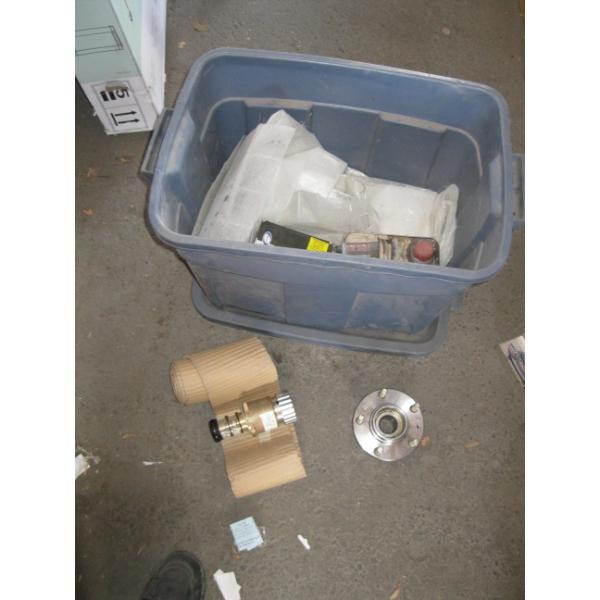 MISC. COLD & HOT VALVE, NEW WHEEL HUBS, FIBERGLASS RESIN & MAT, ETC.