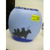 Image 2 : 2 PAINTED DECORATIVE POTTERY VASES