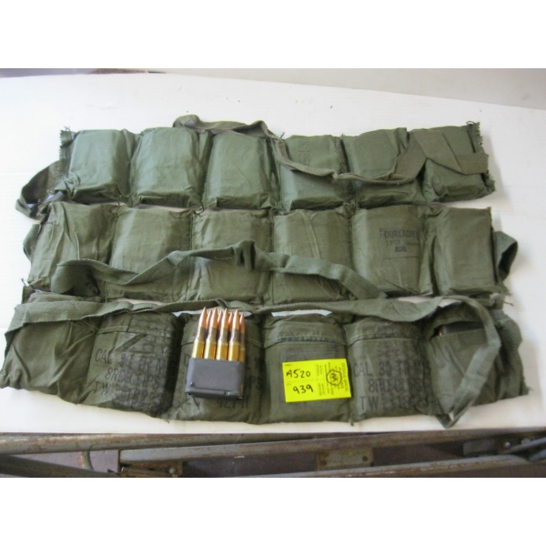 3 SHELL BELTS W/30-06 8 ROUND CLIPS 