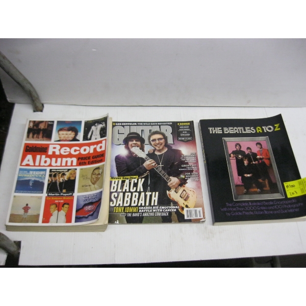 ASST. BOOKS - RECORD ALBUM, BEATLES A-Z, ETC.