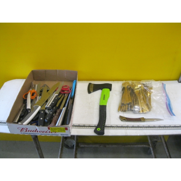 ASST. KNIVES, HATCHET, ETC.