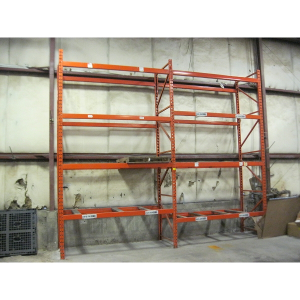 2 BAY PALLET RACKING SHELF UNIT - APPROX. 15'X16'