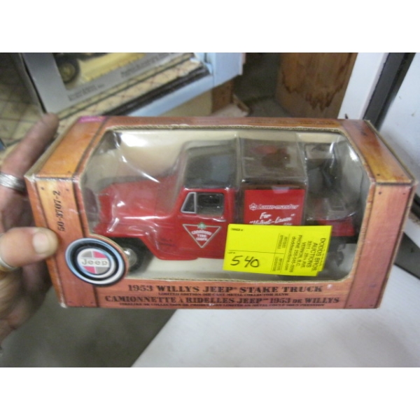 1953 WILLIES JEEP CANADIAN TIRE STAKE TRUCK DIECAST